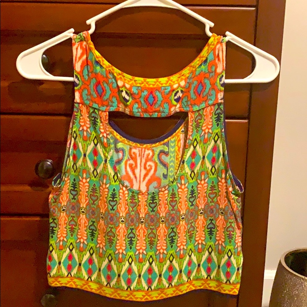 Colorful Cropped Tank - Picture 2 of 2